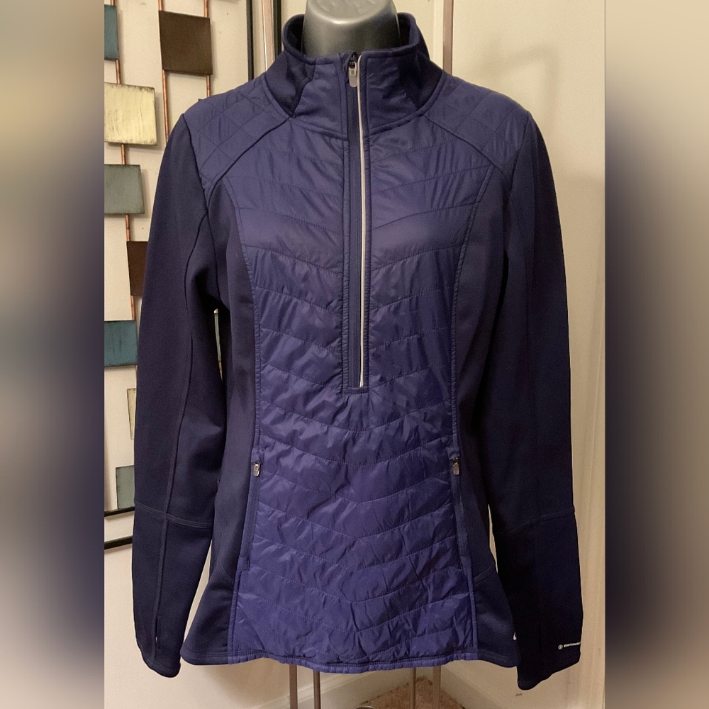 Champion Comfortable Duo Dry Purple Quilted Jacket Nwot